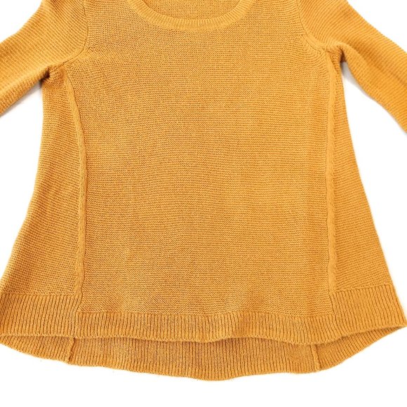 Madewell Riverside Mustard Textured Crewneck Sweater - Picture 9 of 15